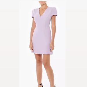 MILLY lavender mini dress. Size 6. V neckline. Look amazing on!